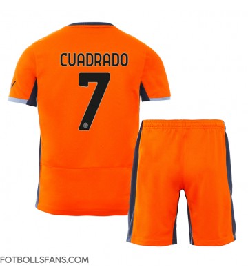 Inter Milan Juan Cuadrado #7 Replika Tredje Tröja Barn 2023-24 Kortärmad (+ Korta byxor)